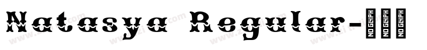 Natasya Regular字体转换